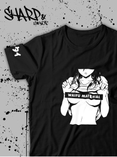 "Толстовки, свитшоты и худи Sharp&Shop" Футболка Аниме мужская женская чёрная