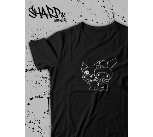 "Толстовки, свитшоты и худи Sharp&Shop" Футболка Аниме мужская женская чёрная