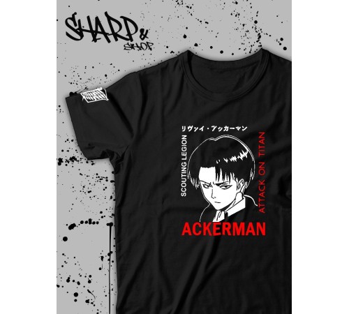 "Толстовки, свитшоты и худи Sharp&Shop" Футболка Аниме мужская женская чёрная