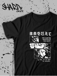 "Толстовки, свитшоты и худи Sharp&Shop" Футболка Аниме мужская женская чёрная