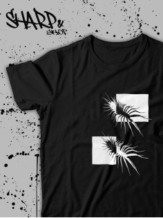 "Толстовки, свитшоты и худи Sharp&Shop" Футболка Аниме мужская женская чёрная