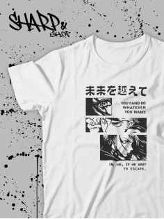 "Толстовки, свитшоты и худи Sharp&Shop" Футболка Аниме мужская женская белая