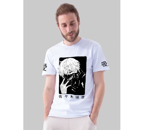 "Толстовки, свитшоты и худи Sharp&Shop" Футболка Аниме мужская женская белая