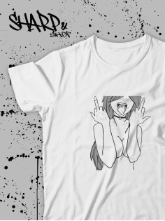 "Толстовки, свитшоты и худи Sharp&Shop" Футболка Аниме мужская женская белая