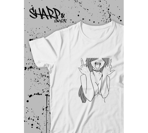 "Толстовки, свитшоты и худи Sharp&Shop" Футболка Аниме мужская женская белая