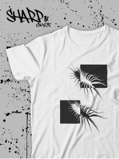 "Толстовки, свитшоты и худи Sharp&Shop" Футболка Аниме мужская женская белая