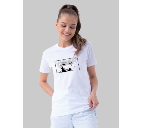 "Толстовки, свитшоты и худи Sharp&Shop" Футболка Аниме белая оверсайз токийский Гуль хантер хантер