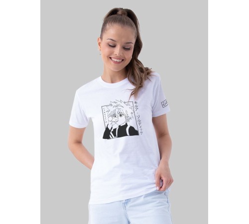 "Толстовки, свитшоты и худи Sharp&Shop" Футболка Аниме белая оверсайз токийский Гуль хантер хантер