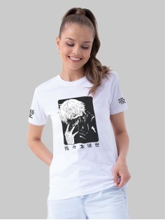 "Толстовки, свитшоты и худи Sharp&Shop" Футболка Аниме белая оверсайз токийский Гуль хантер хантер