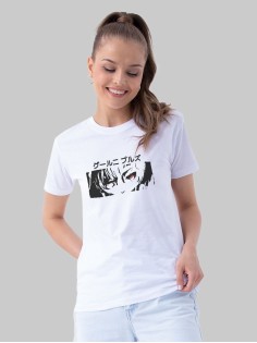 "Толстовки, свитшоты и худи Sharp&Shop" Футболка Аниме белая оверсайз токийский Гуль хантер хантер