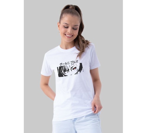 "Толстовки, свитшоты и худи Sharp&Shop" Футболка Аниме белая оверсайз токийский Гуль хантер хантер