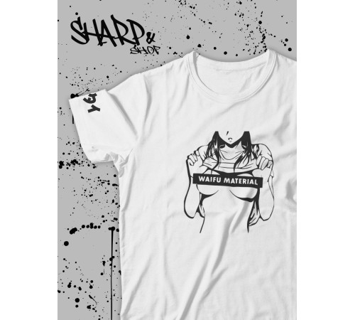 "Толстовки, свитшоты и худи Sharp&Shop" Футболка Аниме белая оверсайз токийский Гуль хантер хантер