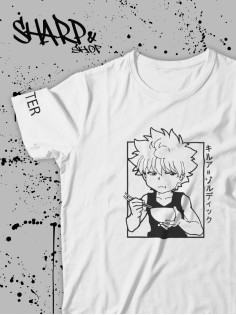 "Толстовки, свитшоты и худи Sharp&Shop" Футболка Аниме белая оверсайз токийский Гуль хантер хантер