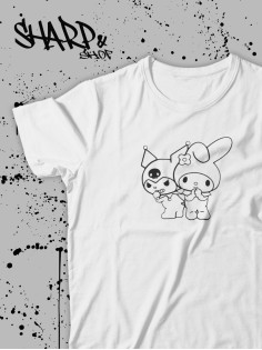 "Толстовки, свитшоты и худи Sharp&Shop" Футболка Аниме белая оверсайз токийский Гуль хантер хантер