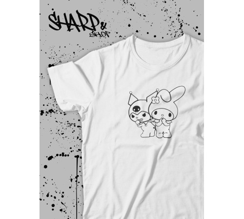 "Толстовки, свитшоты и худи Sharp&Shop" Футболка Аниме белая оверсайз токийский Гуль хантер хантер