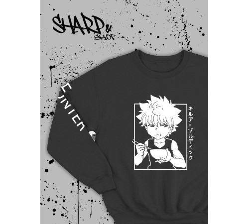 "Толстовки, свитшоты и худи Sharp&Shop" Свитшот Аниме мужской женский чёрный