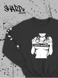 "Толстовки, свитшоты и худи Sharp&Shop" Свитшот Аниме мужской женский чёрный