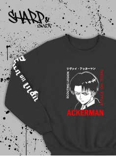 "Толстовки, свитшоты и худи Sharp&Shop" Свитшот Аниме мужской женский чёрный