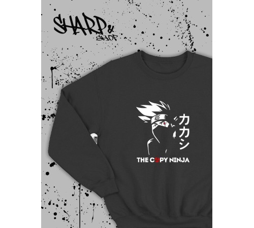 "Толстовки, свитшоты и худи Sharp&Shop" Свитшот Аниме мужской женский чёрный