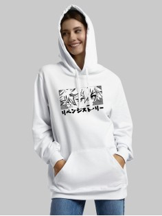 "Толстовки, свитшоты и худи Sharp&Shop" Белое худи Аниме мужское женское кофта