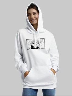 "Толстовки, свитшоты и худи Sharp&Shop" Белое худи Аниме мужское женское кофта
