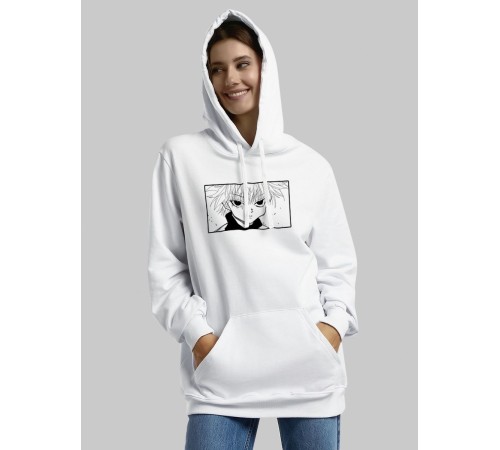 "Толстовки, свитшоты и худи Sharp&Shop" Белое худи Аниме мужское женское кофта