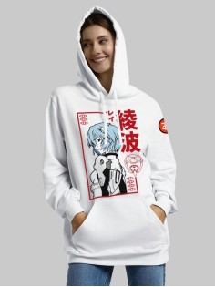 "Толстовки, свитшоты и худи Sharp&Shop" Белое худи Аниме мужское женское кофта
