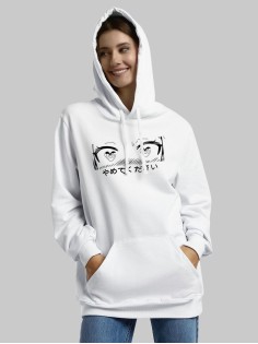 "Толстовки, свитшоты и худи Sharp&Shop" Белое худи Аниме мужское женское кофта