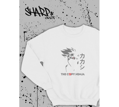 "Толстовки, свитшоты и худи Sharp&Shop" Свитшот Аниме белый оверсайз толстовка кофта с принтом Amine