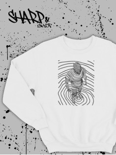 "Толстовки, свитшоты и худи Sharp&Shop" Свитшот Аниме белый оверсайз толстовка кофта с принтом Amine