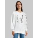 "Толстовки, свитшоты и худи Sharp&Shop" Свитшот Аниме белый оверсайз толстовка кофта с принтом Amine