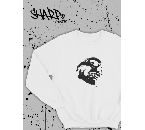 "Толстовки, свитшоты и худи Sharp&Shop" Свитшот Аниме белый оверсайз толстовка кофта с принтом Amine