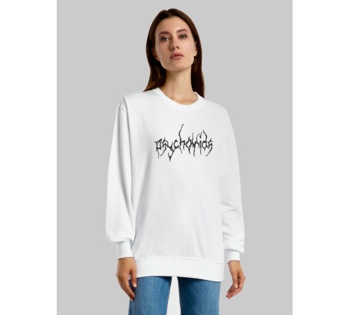 "Толстовки, свитшоты и худи Sharp&Shop" Свитшот Аниме белый оверсайз толстовка кофта с принтом Amine