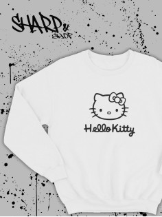 "Толстовки, свитшоты и худи Sharp&Shop" Свитшот Аниме белый оверсайз толстовка кофта с принтом Amine