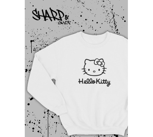 "Толстовки, свитшоты и худи Sharp&Shop" Свитшот Аниме белый оверсайз толстовка кофта с принтом Amine