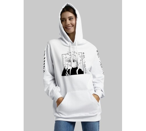 "Толстовки, свитшоты и худи Sharp&Shop" Белое худи Аниме мужское женское кофта