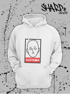 "Толстовки, свитшоты и худи Sharp&Shop" Белое худи Аниме мужское женское кофта