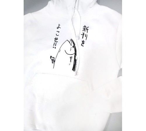 "Толстовки, свитшоты и худи Sharp&Shop" Белое худи Аниме мужское женское кофта