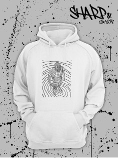 "Толстовки, свитшоты и худи Sharp&Shop" Белое худи Аниме мужское женское кофта