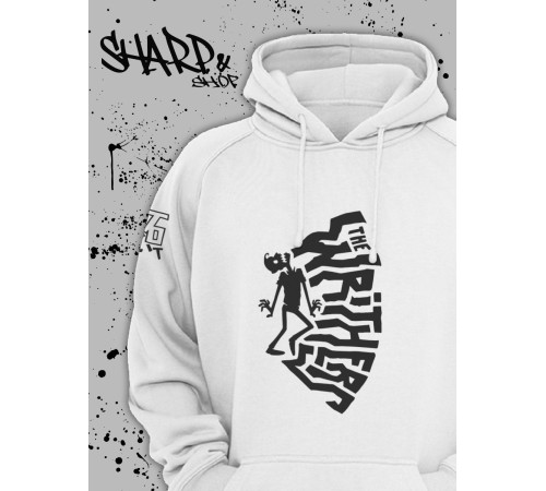 "Толстовки, свитшоты и худи Sharp&Shop" Белое худи Аниме мужское женское кофта