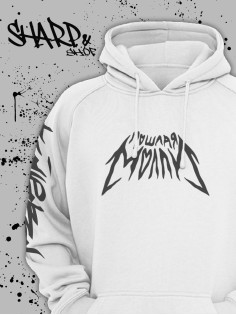 "Толстовки, свитшоты и худи Sharp&Shop" Белое худи Аниме мужское женское кофта