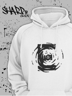"Толстовки, свитшоты и худи Sharp&Shop" Белое худи Аниме мужское женское кофта