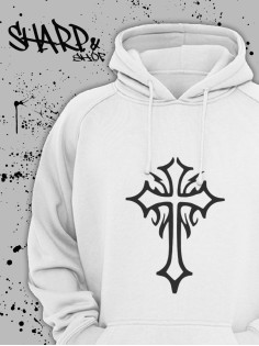 "Толстовки, свитшоты и худи Sharp&Shop" Белое худи Аниме мужское женское кофта