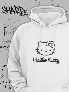 "Толстовки, свитшоты и худи Sharp&Shop" Белое худи Аниме мужское женское кофта