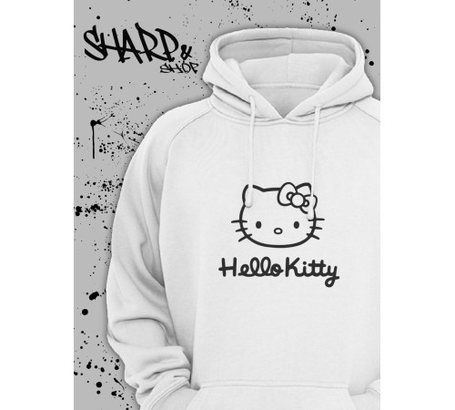 "Толстовки, свитшоты и худи Sharp&Shop" Белое худи Аниме мужское женское кофта
