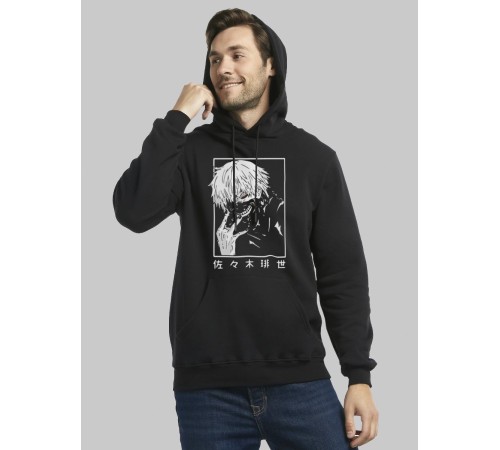 "Толстовки, свитшоты и худи Sharp&Shop" Черное худи Аниме толстовка с капюшоном кофта Amine хентай