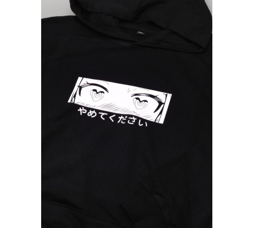 "Толстовки, свитшоты и худи Sharp&Shop" Черное худи Аниме толстовка с капюшоном кофта Amine хентай