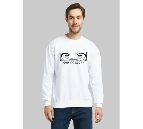 "Толстовки, свитшоты и худи Sharp&Shop" Белый свитшот Аниме толстовка с капюшоном кофта Amine хентай