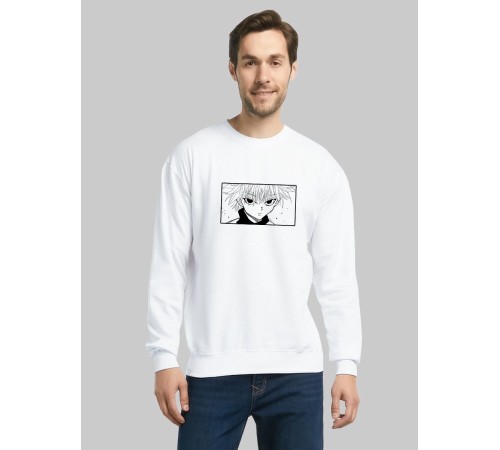 "Толстовки, свитшоты и худи Sharp&Shop" Белый свитшот Аниме толстовка с капюшоном кофта Amine хентай