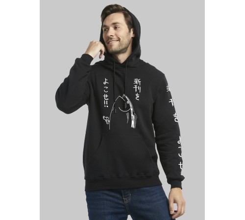 "Толстовки, свитшоты и худи Sharp&Shop" Черное худи Аниме толстовка с капюшоном кофта Amine хентай